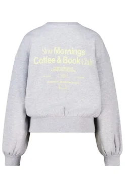 Sweater Siena oversized sweater met chest en back print