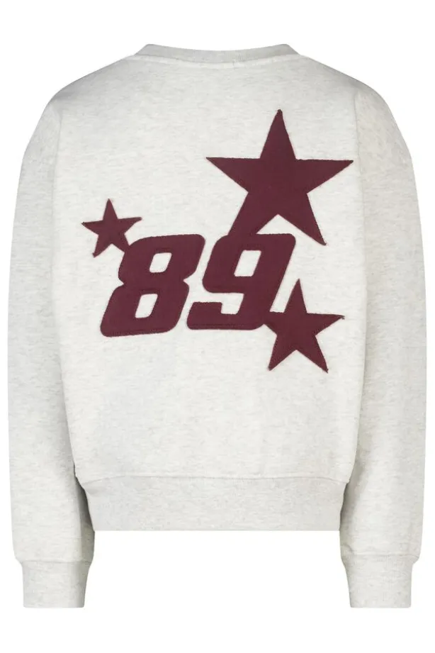 sweater Stazie Jr Oversized sweater met front en back patch
