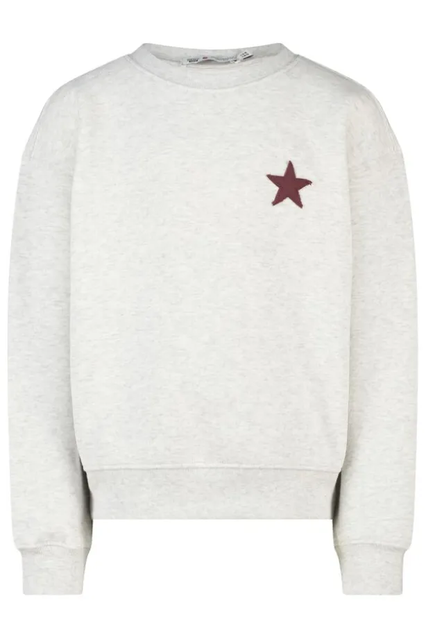 sweater Stazie Jr Oversized sweater met front en back patch