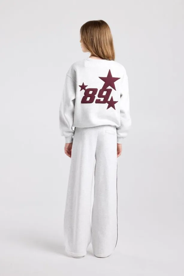 sweater Stazie Jr Oversized sweater met front en back patch