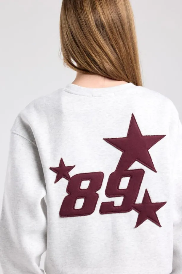sweater Stazie Jr Oversized sweater met front en back patch