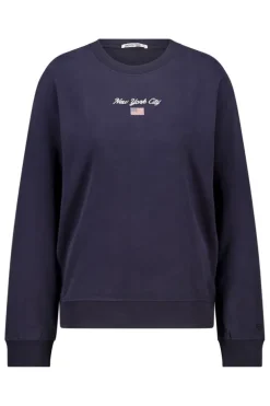 Sweater Suzie Sweater met ronde hals en borduursel