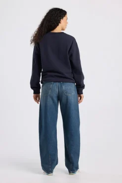 Sweater Suzie Sweater met ronde hals en borduursel