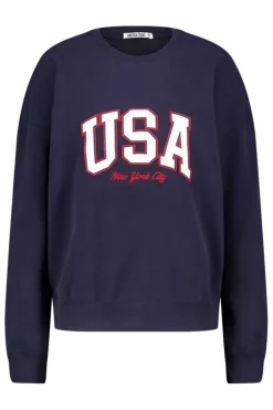 Sweat Senna Sweater met New York City en USA print
