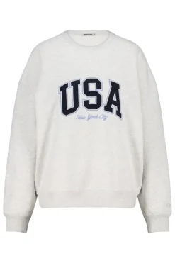 Sweat Senna Sweater met New York City en USA print