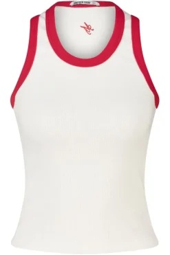 Tanktop Goya slim fit tanktop met borduring op de rug