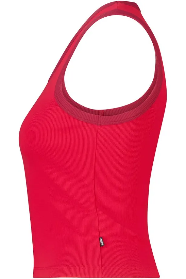 Tanktop Goya slim fit tanktop met borduring op de rug