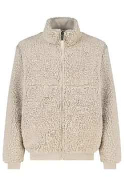 Teddy vest Bodhi Jr gevoerd teddy vest met aantrekkoorden