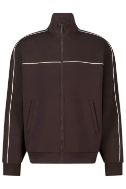 Track jacket Bobby relaxed fit track jacket met piping details