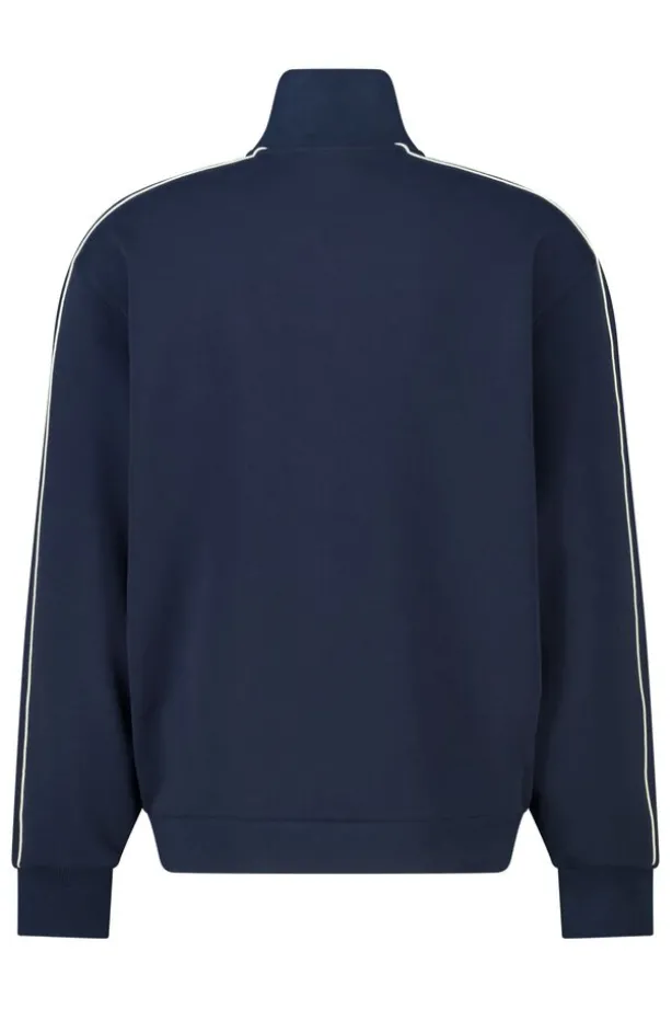 Track jacket Bobby relaxed fit track jacket met piping details