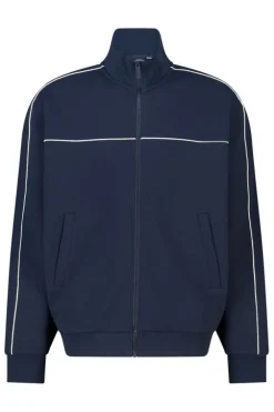 Track jacket Bobby relaxed fit track jacket met piping details