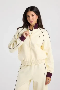 Track jacket Suna oversized track jacket met opstaande kraag