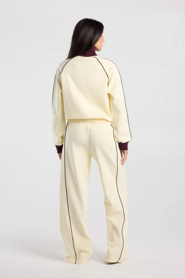 Track jacket Suna oversized track jacket met opstaande kraag