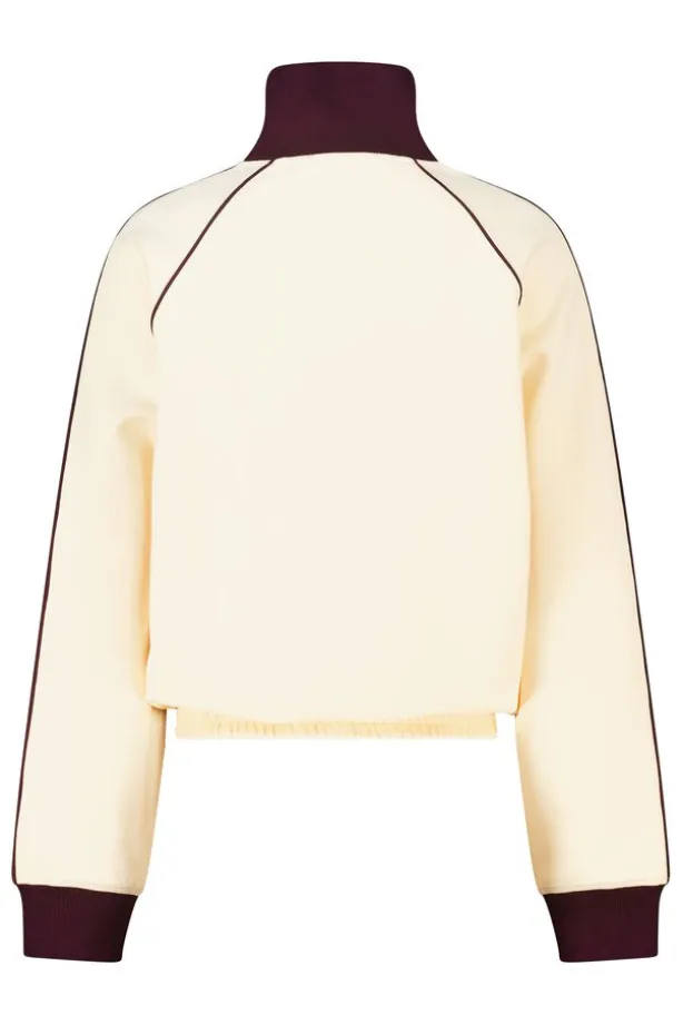 Track jacket Suna oversized track jacket met opstaande kraag