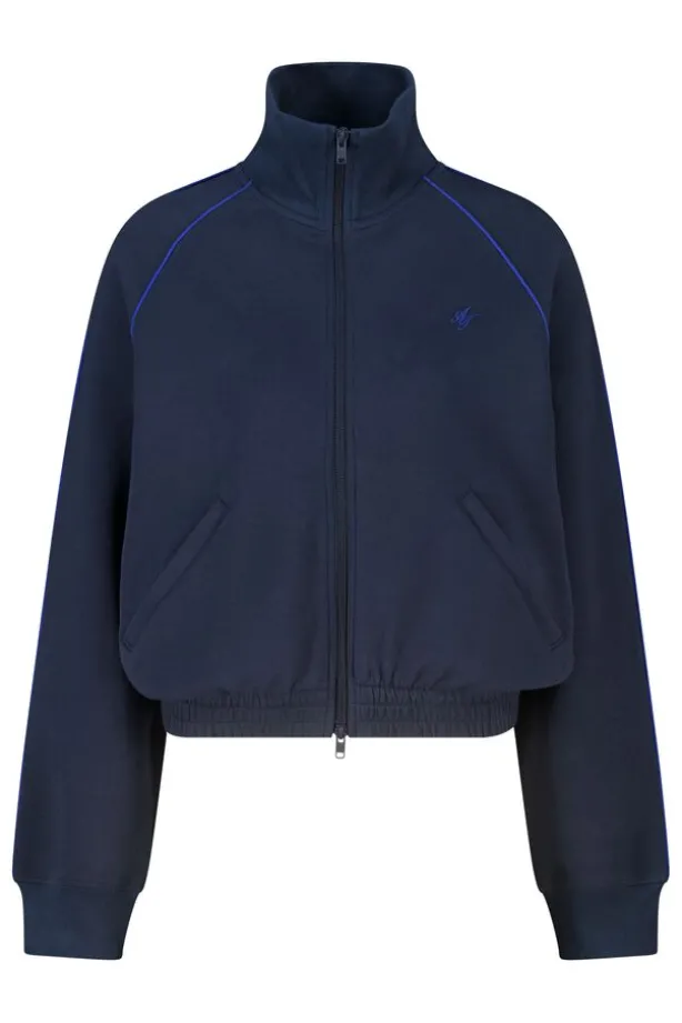 Track jacket Suna oversized track jacket met opstaande kraag