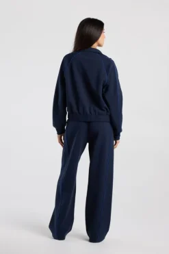 Track jacket Suna oversized track jacket met opstaande kraag