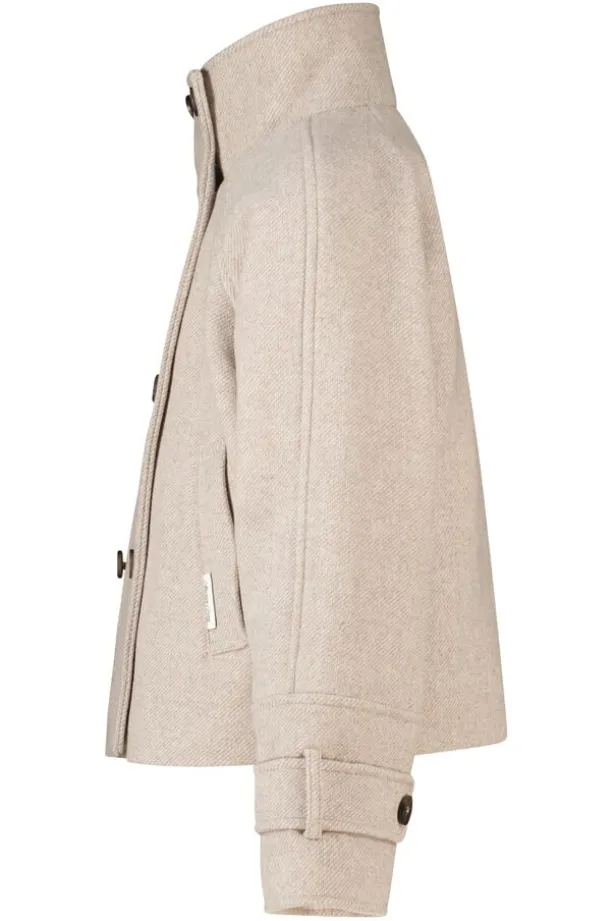 Trenchcoat Jany jr korte trenchcoat met opstaande kraag