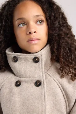 Trenchcoat Jany jr korte trenchcoat met opstaande kraag