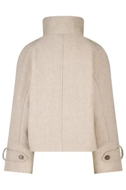 Trenchcoat Jany jr korte trenchcoat met opstaande kraag