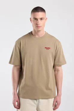 T-shirt Earl relaxed fit t-shirt met print voor en achter