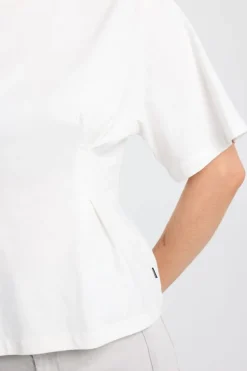 T-shirt Edia fitted T-shirt met wijde mouwen