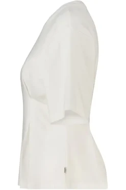 T-shirt Edia fitted T-shirt met wijde mouwen