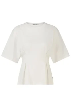 T-shirt Edia fitted T-shirt met wijde mouwen