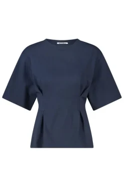 T-shirt Edia fitted T-shirt met wijde mouwen