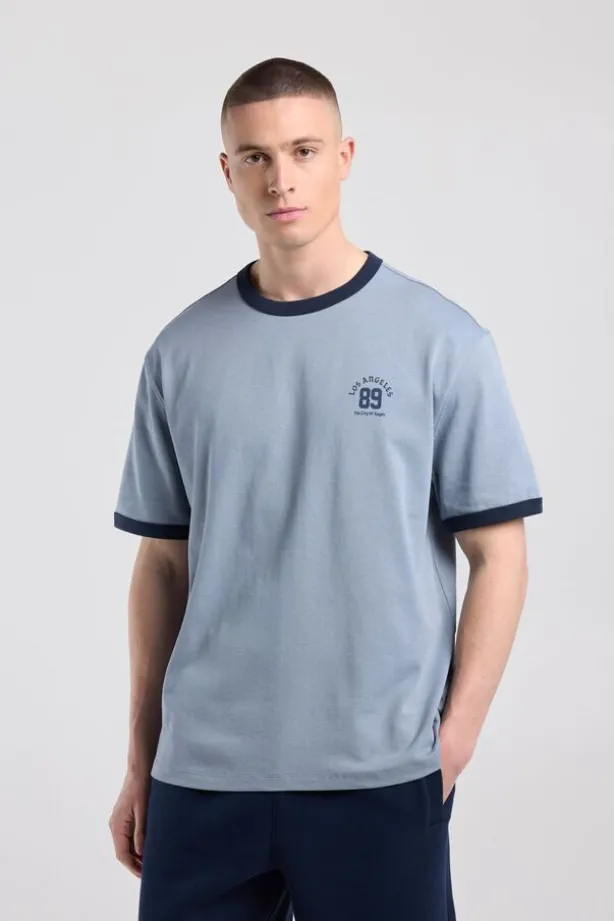 T-shirt Edis crewneck ringer t-shirt