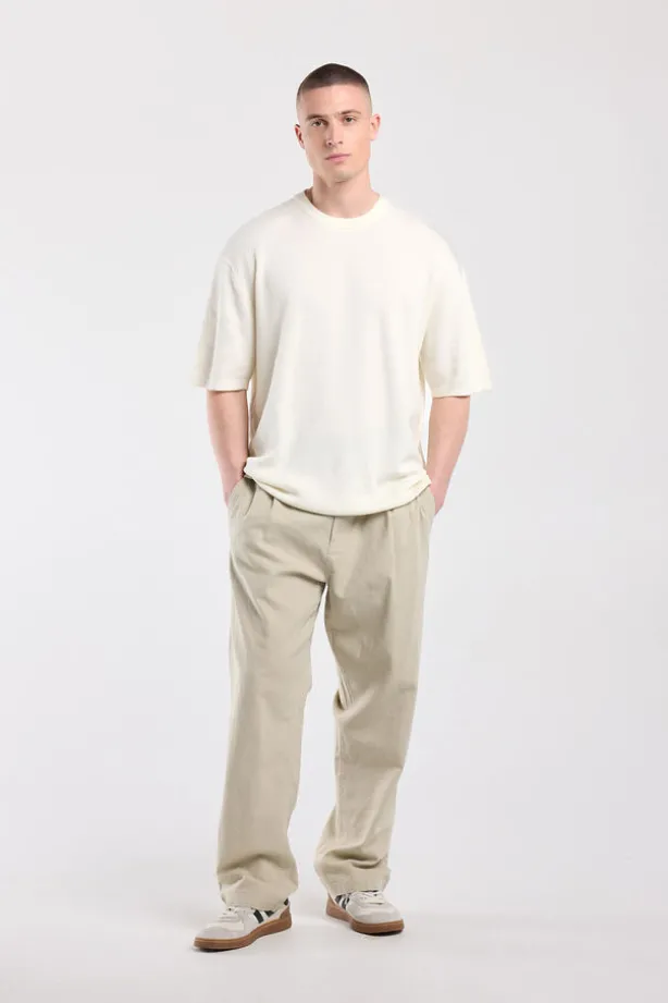 T-shirt Edison relaxed fit T-shirt met ruimere pasvorm