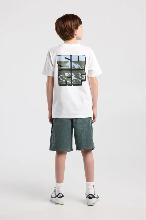 T-shirt Edson Jr regular fit met print voor en achter