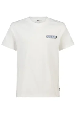 T-shirt Edson Jr regular fit met print voor en achter