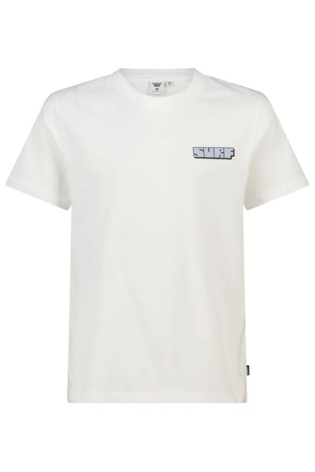 T-shirt Edson Jr regular fit met print voor en achter