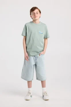 T-shirt Edson Jr regular fit met print voor en achter