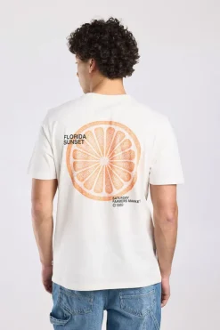 T-shirt Edson t-shirt met artwork print en regular fit