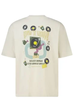 T-shirt Edwin boxy fit t-shirt met Smiley ™ artwork