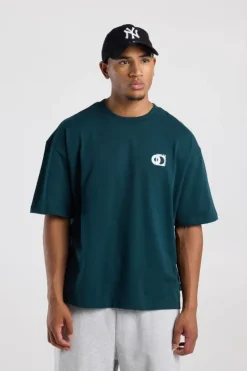 T-shirt Edwin boxy fit t-shirt met Smiley ™ artwork