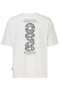 T-shirt Edwin boxy fit t-shirt met Smiley ™ artwork