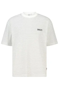 T-shirt Edwin boxy fit t-shirt met Smiley ™ artwork