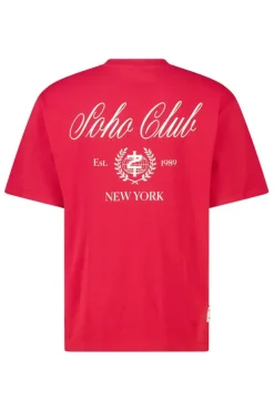 T-shirt Eelco relaxed fit T-shirt met ronde hals