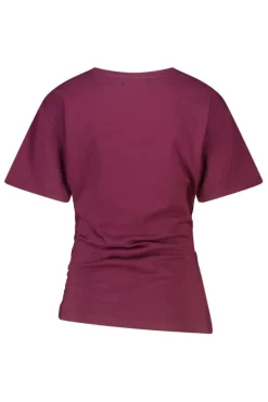 T-shirt Effie t-shirt met boothals en schuine zoom