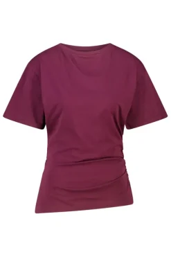 T-shirt Effie t-shirt met boothals en schuine zoom