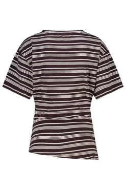 T-shirt Effie t-shirt met boothals en schuine zoom
