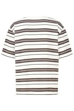 T-shirt Eldon loose fit t-shirt met strepen