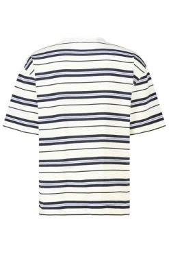 T-shirt Eldon loose fit t-shirt met strepen