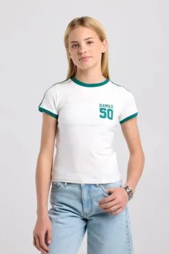 T-shirt Elieke Jr fitted ringer t-shirt