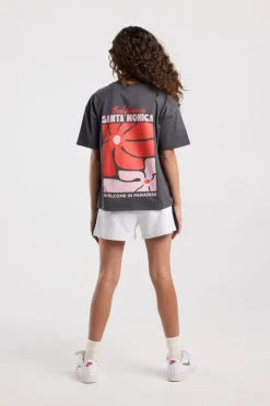 T-shirt Ellinor Jr loose fit t-shirt van biologisch katoen met print