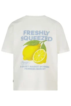 T-shirt Ellinor Jr loose fit t-shirt van biologisch katoen met print