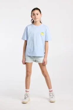 T-shirt Ellinor Jr loose fit t-shirt van biologisch katoen met print