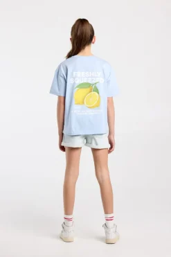 T-shirt Ellinor Jr loose fit t-shirt van biologisch katoen met print